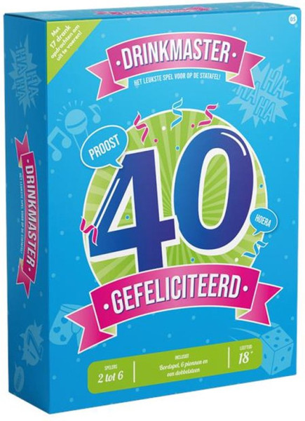 Drinkmaster spel – 40 jaar