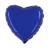 Folieballon Hart 46 cm Saphire