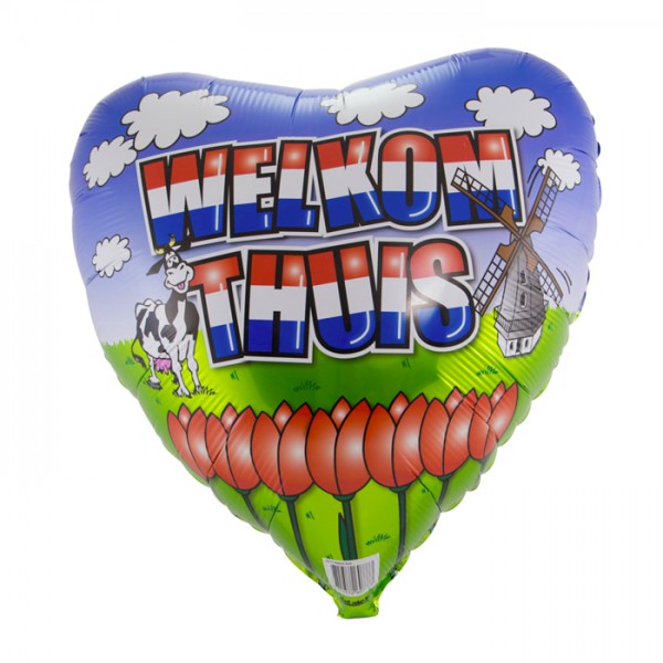 Folie ballon "welkom thuis" 46cm