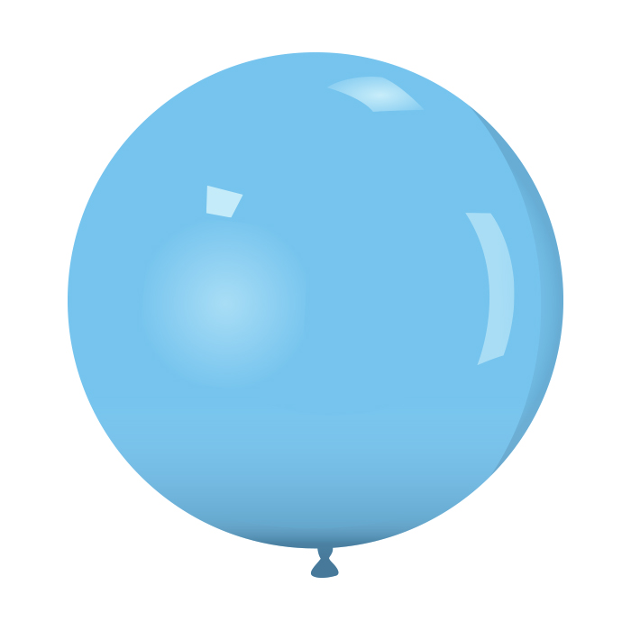 Latex ballon pastel 48 cm 50 st. - Baby Blauw