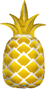 Folieballon goud ananas (112 cm)