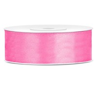 Satijn lint 2,5 cm breed 25 m lang Roze