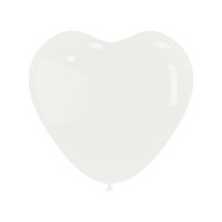 Latex ballonnen hart 45 cm 10 st. Wit