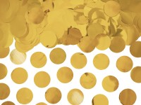 Folie confetti rond 2,5 cm 15 gr Goud